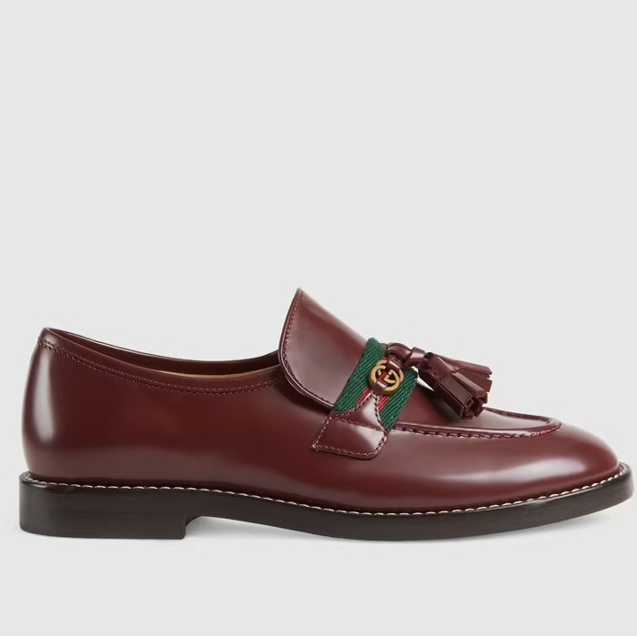 グッチ GUCCI ウェブ ストライプ付き キッズ ローファー 662190 1PKE0 6161