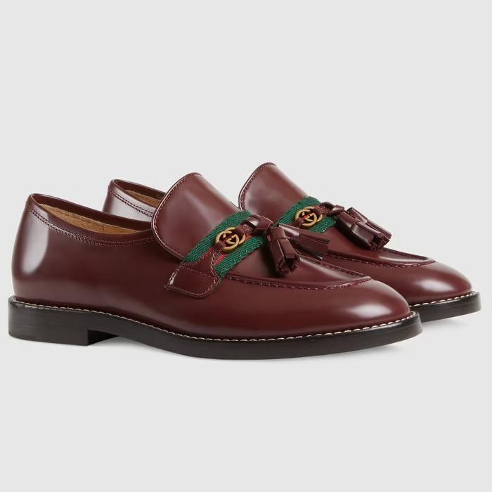 グッチ GUCCI ウェブ ストライプ付き キッズ ローファー 662190 1PKE0 6161