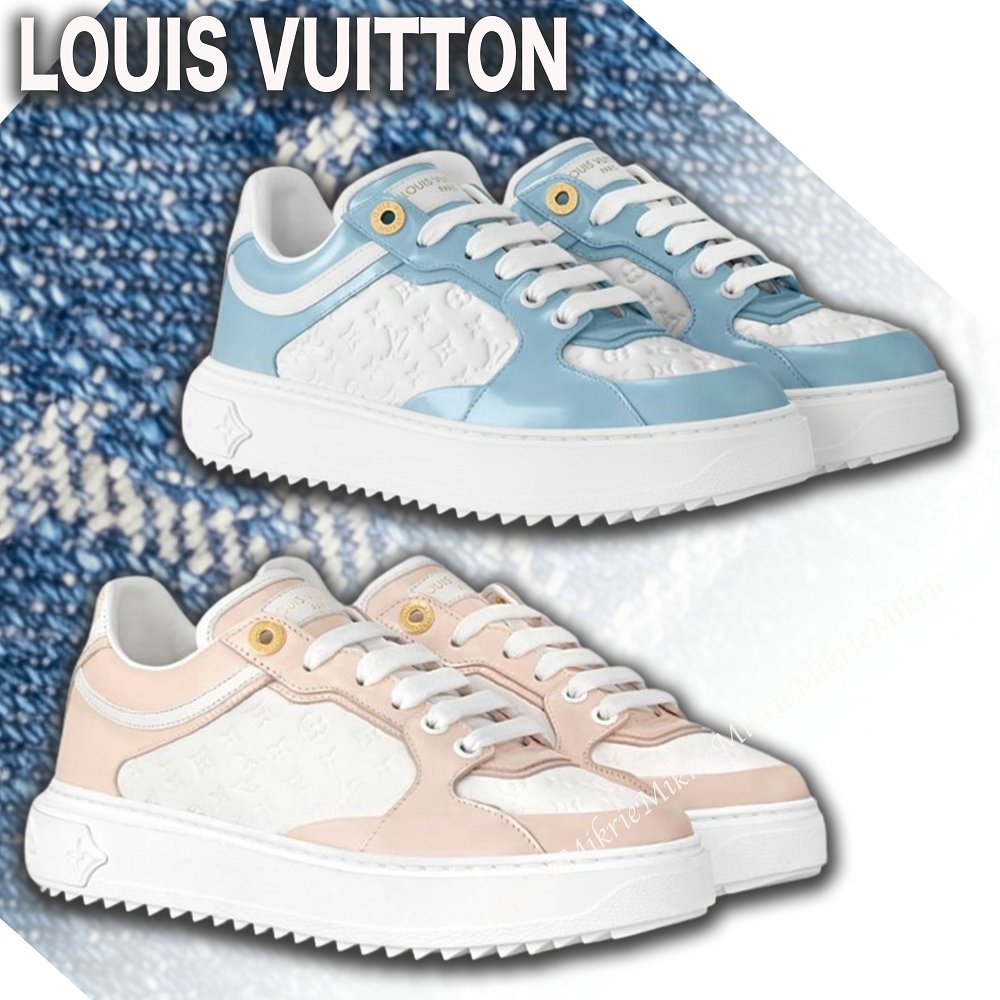 LOUIS VUITTON タイムアウト スニーカー ブルー ピンク 1ACHRN/1ACHS3