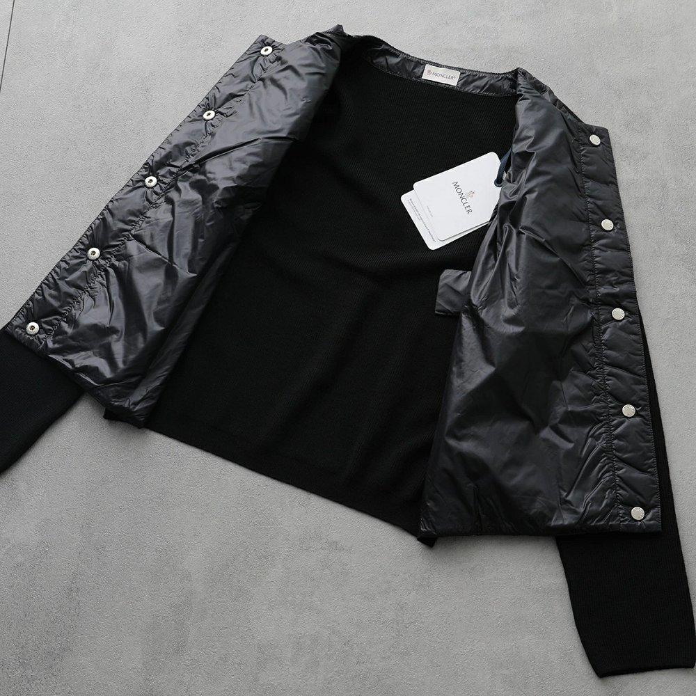 モンクレール カーディガン CARDIGAN レディース ジャケット ニット ナイロン パデット切替 9B00001 M1131