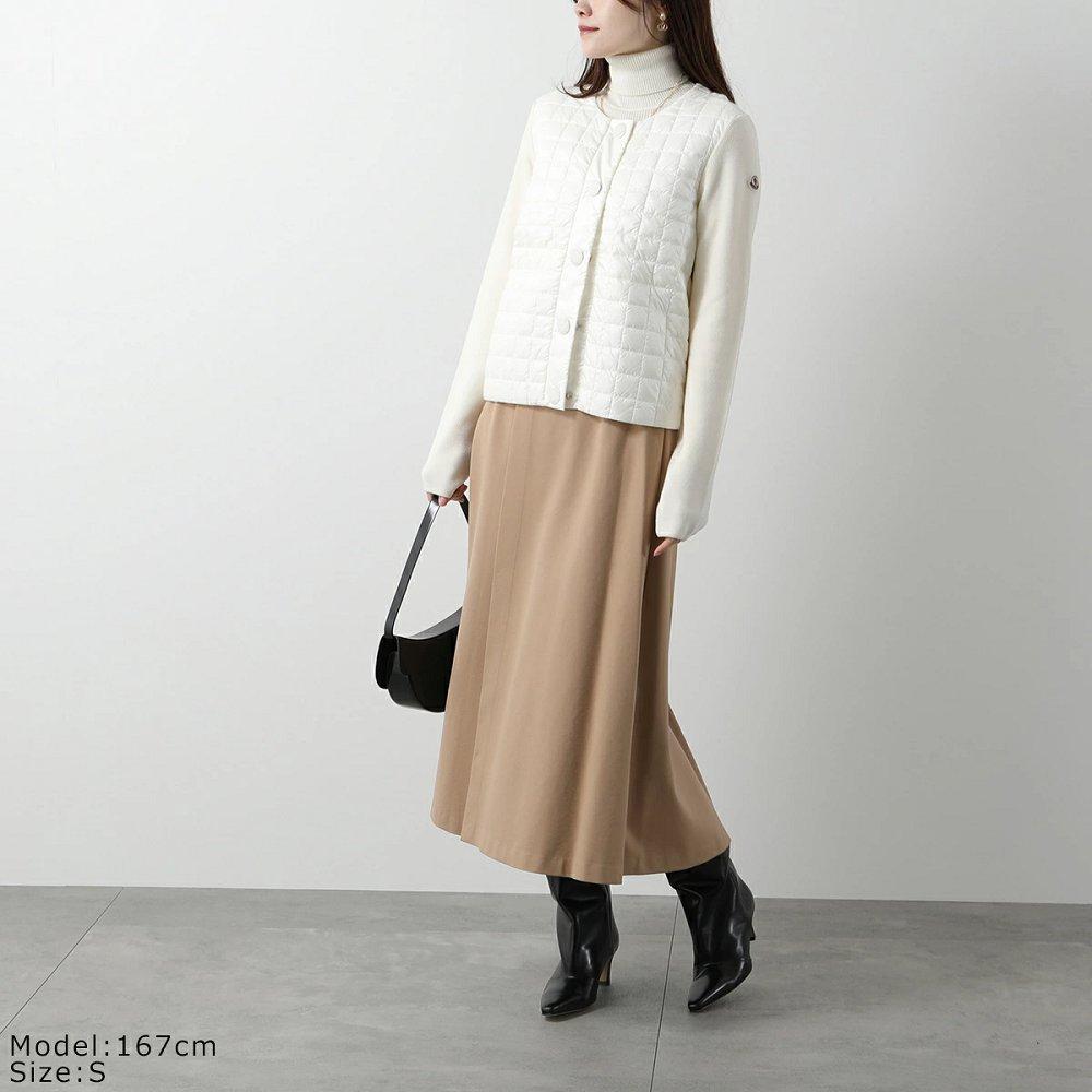 モンクレール カーディガン CARDIGAN レディース ジャケット ニット ナイロン パデット切替 9B00001 M1131