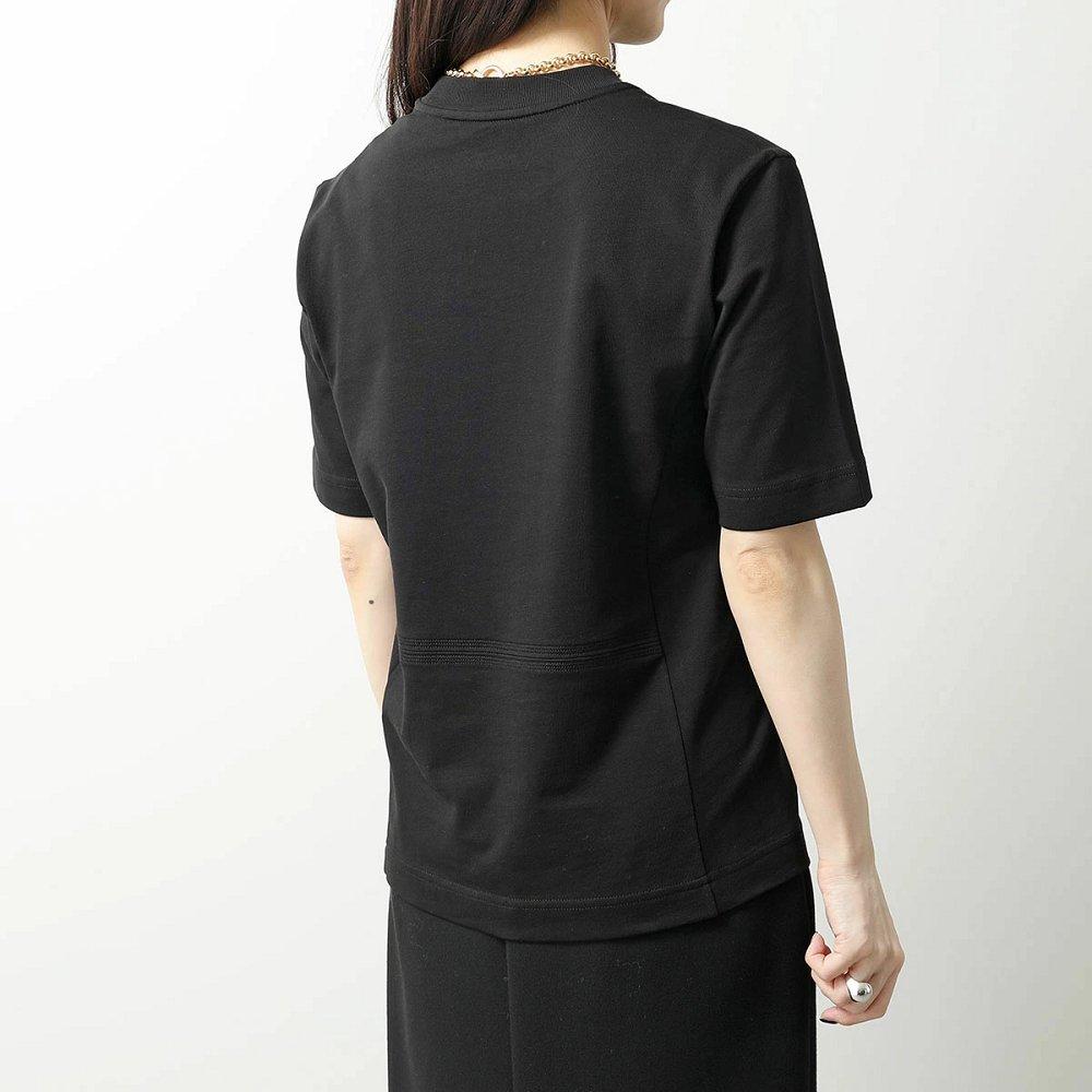 モンクレール マットブラック Tシャツ レディース 半袖 カットソー ロゴT クルーネック 8C00002 89A17