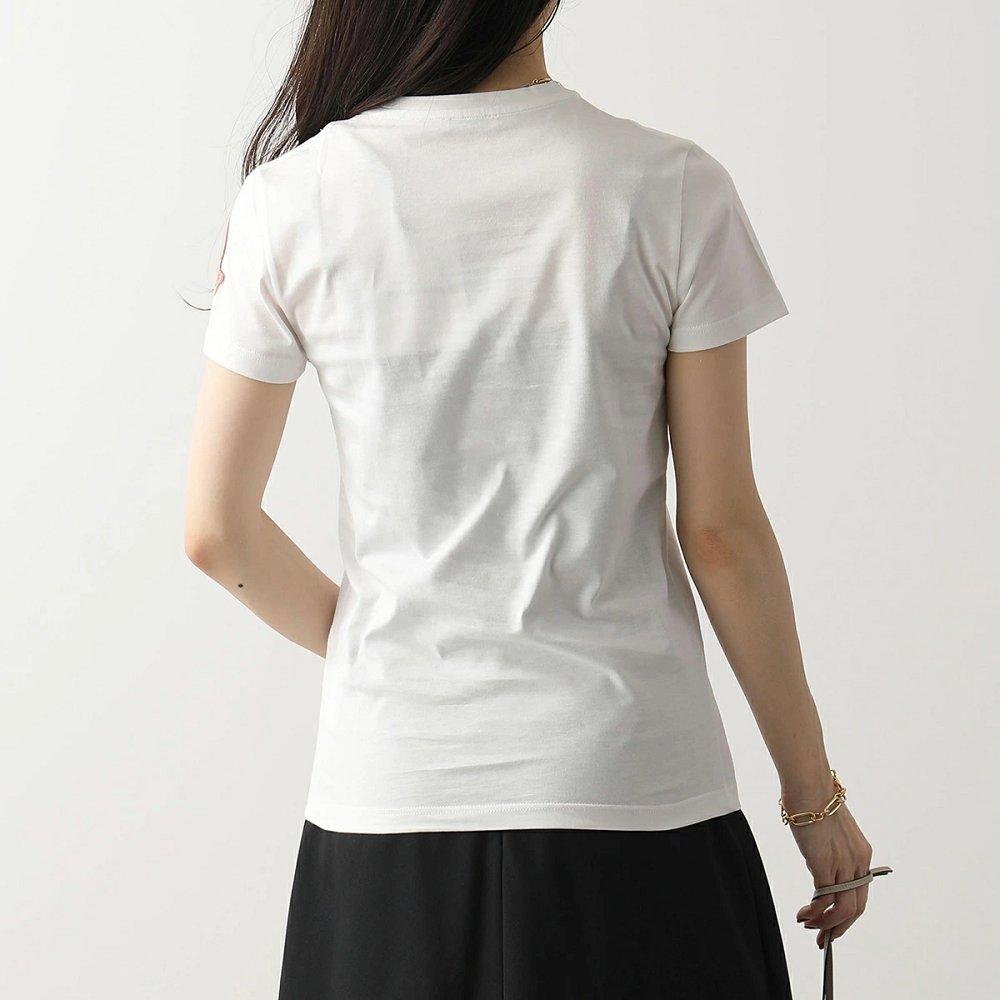モンクレール 半袖 Tシャツ レディース ビックロゴパッチ カットソー クルーネック 8C71600 V8102