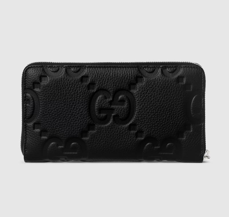  グッチ ラウンドファスナー長財布 ジャンボGG ジップウォレット ブラック 739482 AABY0 1000