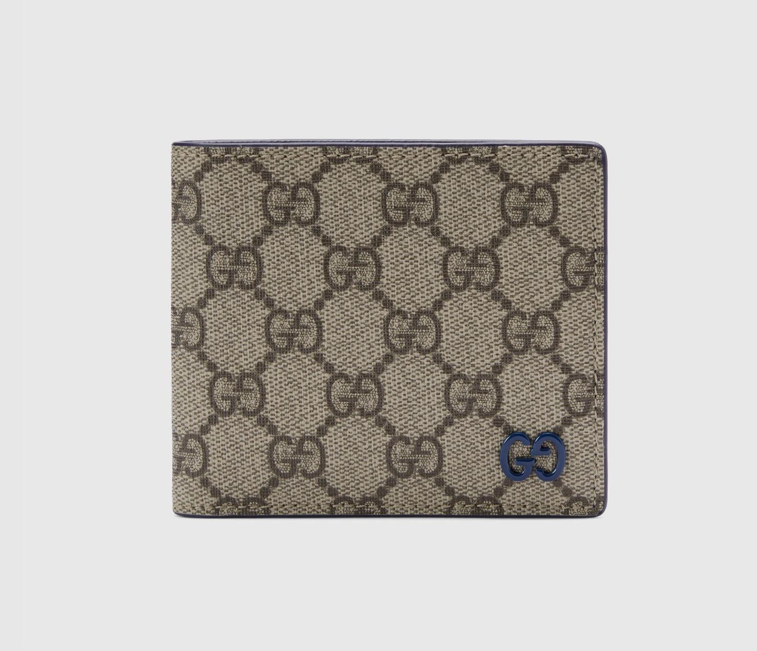  グッチ代引き GGスプリーム キャンバス 二つ折り財布 メンズ 768244 FACQC