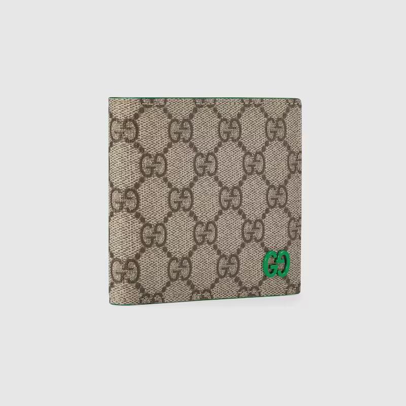  グッチ代引き GGスプリーム キャンバス 二つ折り財布 メンズ 768244 FACQC