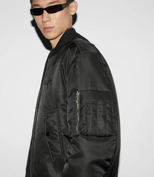 GUCCI ナイロン ツイル ボンバー ジャケット ブラック 793550 Z8BU4 1000