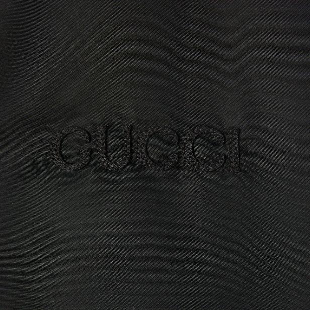 GUCCI ナイロン ツイル ボンバー ジャケット ブラック 793550 Z8BU4 1000