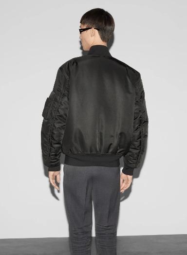 GUCCI ナイロン ツイル ボンバー ジャケット ブラック 793550 Z8BU4 1000