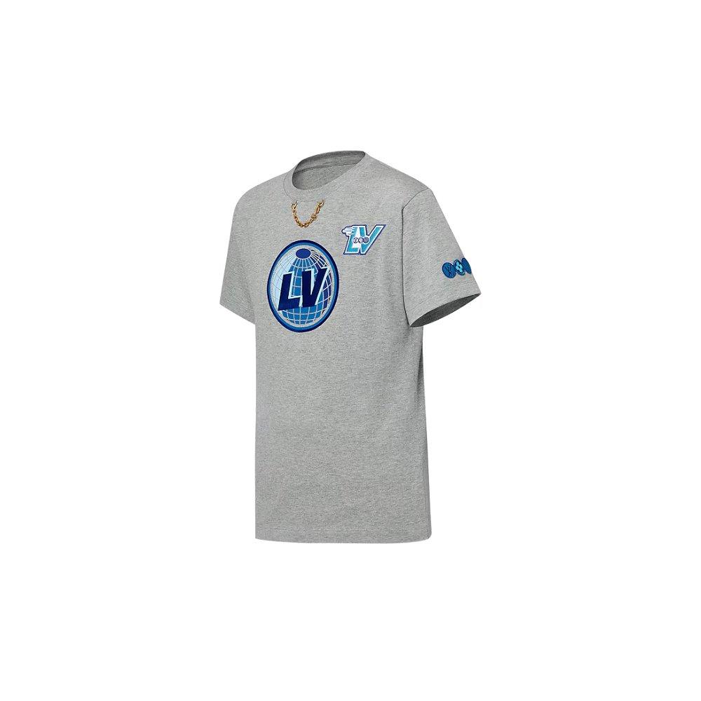 Louis Vuitton LVグローブ 半袖Tシャツ チェーン 1ACBWA