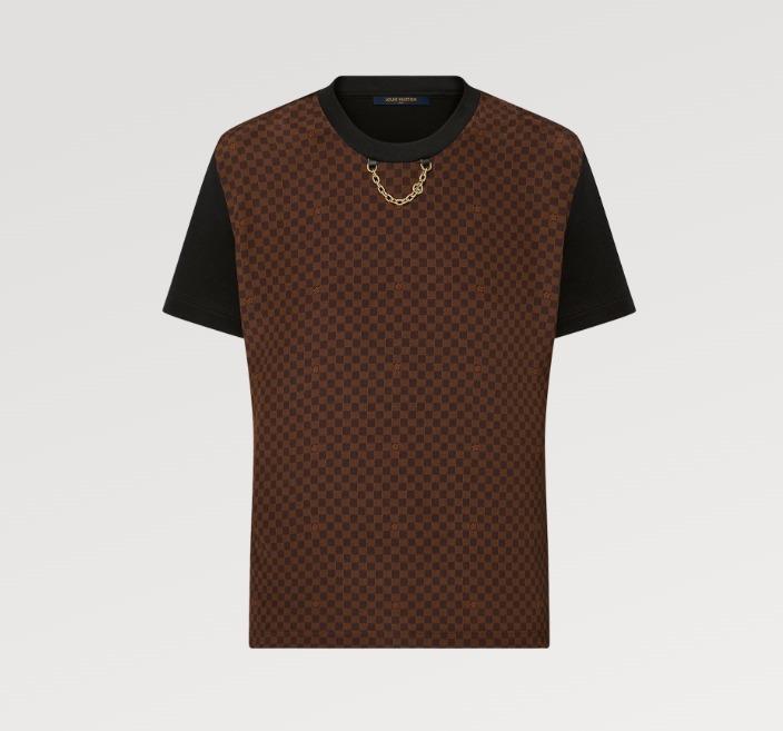 ルイヴィトン マイクロ ダミエ インサート Tシャツ 半袖 1AFPFT