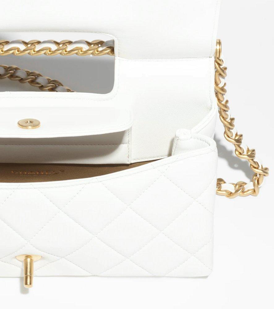 CHANEL トップハンドル フラップバッグ AS5428 B20556 10601