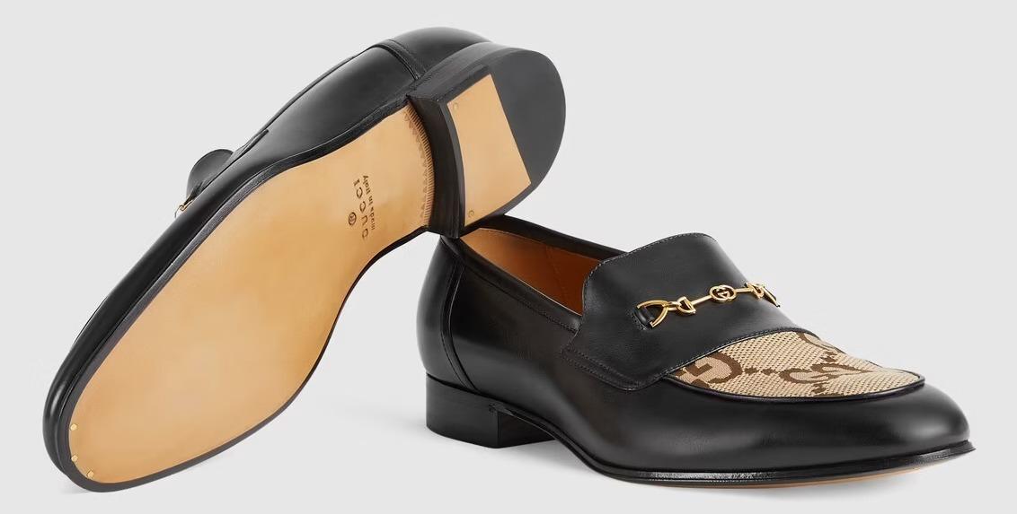 グッチ GUCCI GGキャンバス ロゴ ローファー 677049 1W6F0 1066
