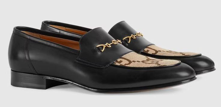 グッチ GUCCI GGキャンバス ロゴ ローファー 677049 1W6F0 1066