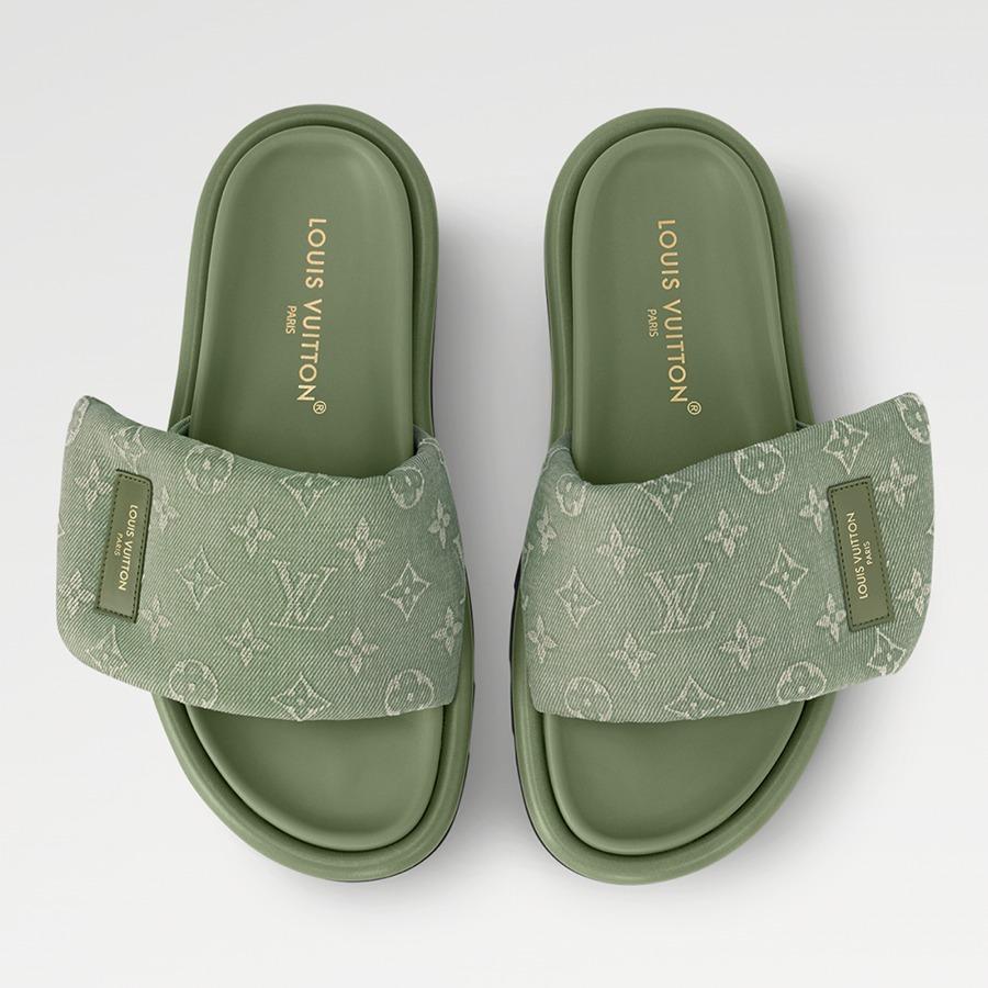 Louis Vuitton プールピロー ライン ミュール 1ACJ01 1ACJ0A