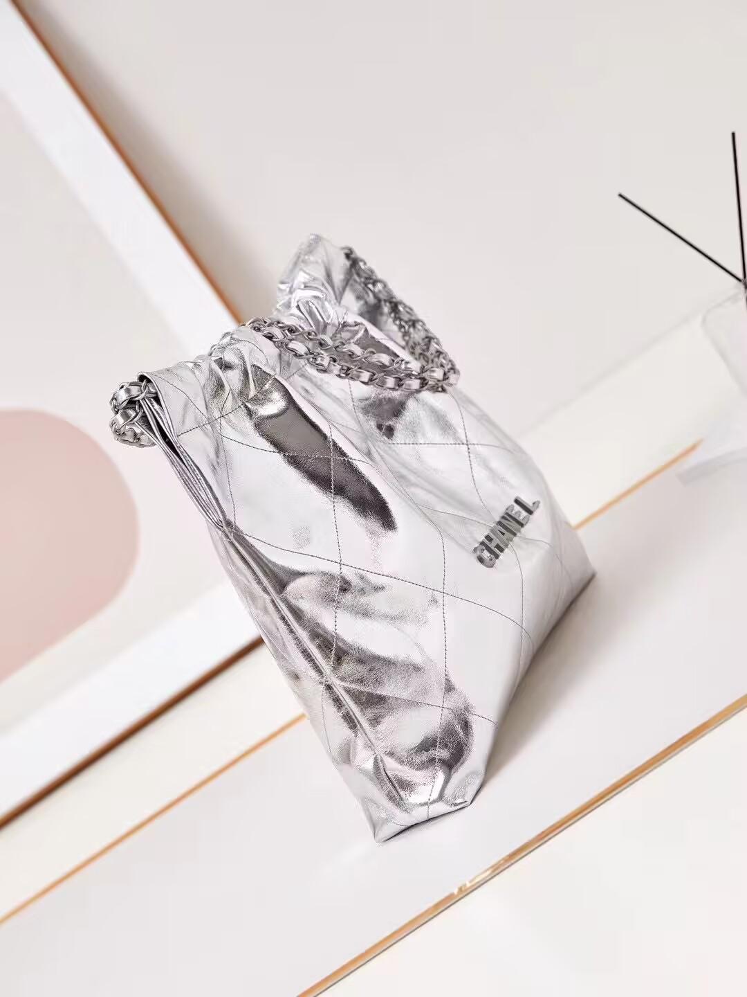 CHANEL デニムチェーン22バックミディアムステッチ AS3261 B18165 NZK51