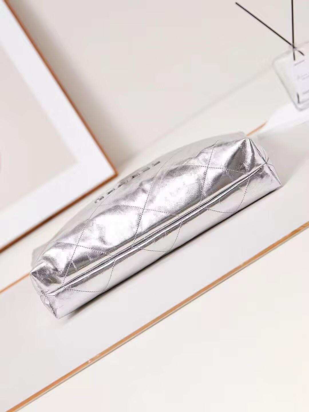 CHANEL デニムチェーン22バックミディアムステッチ AS3261 B18165 NZK51