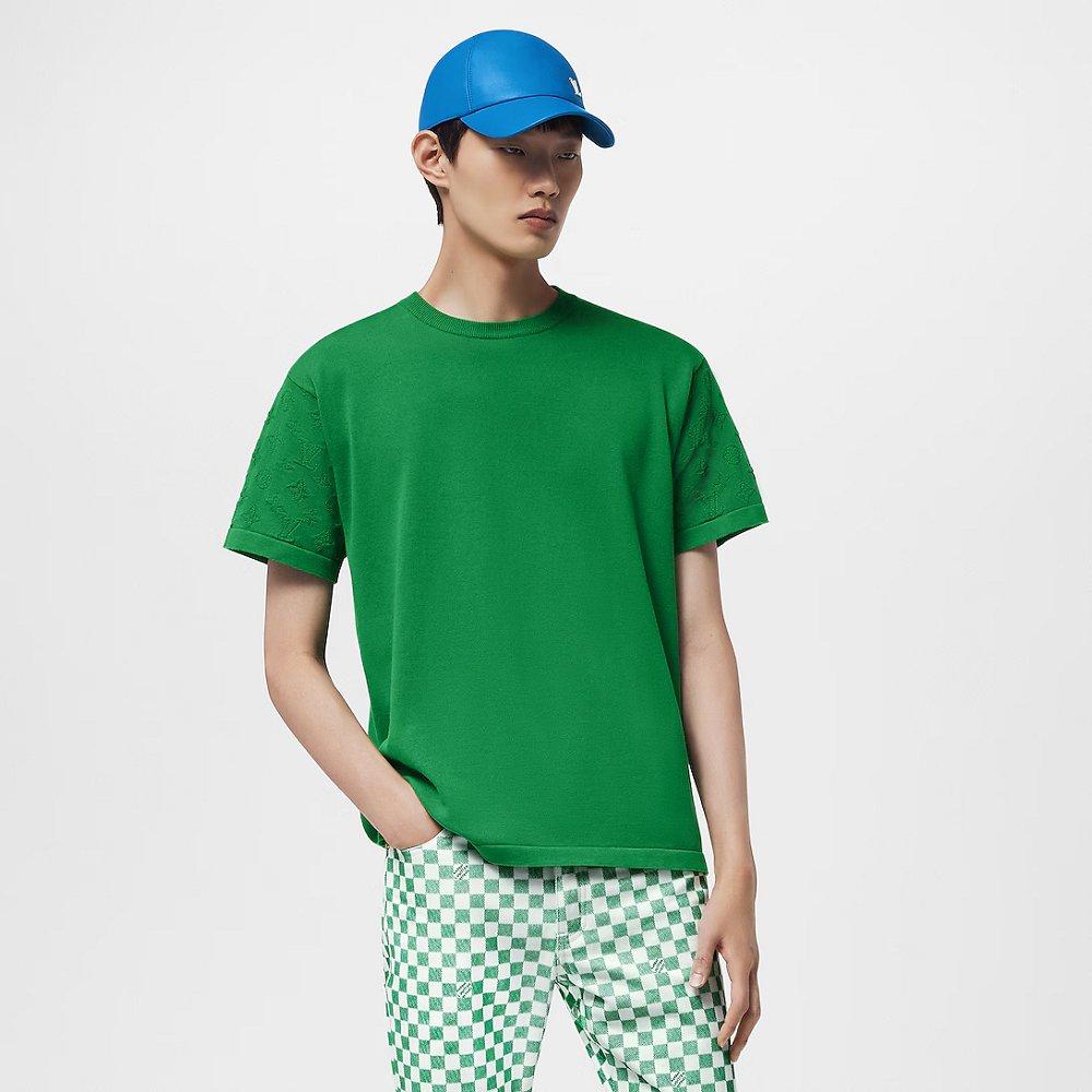 Louis Vuitton Tシャツ クルーネック グリーン 1AFIU4