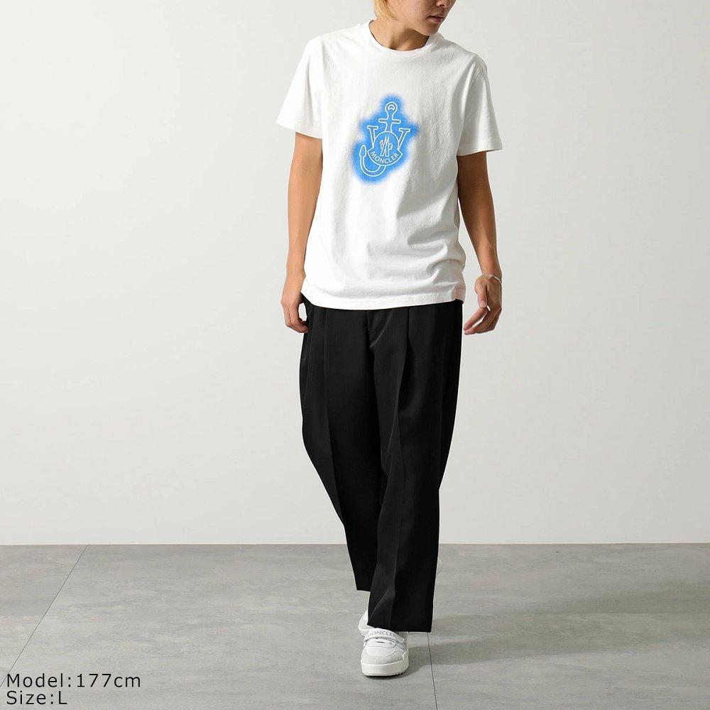 モンクレール コラボ Tシャツ メンズ スプレー ロゴ クルーネック コットン 8C00005 829JS