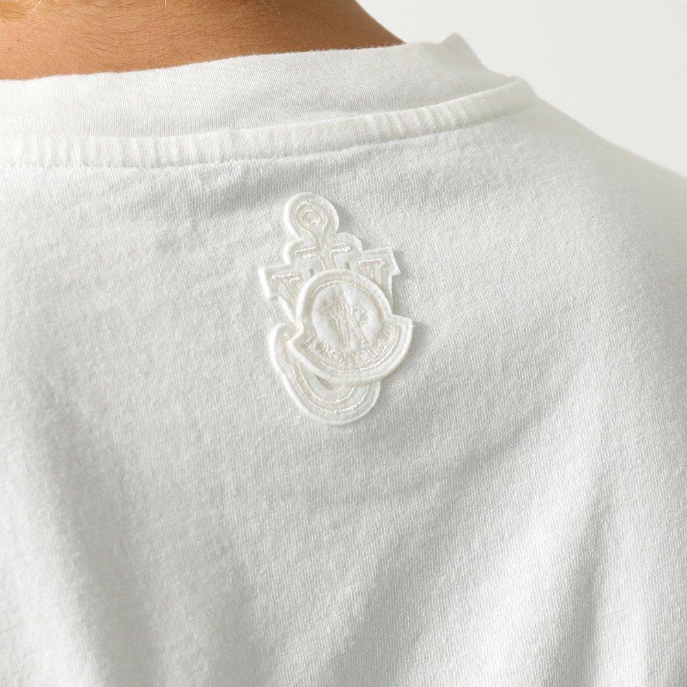 モンクレール コラボ Tシャツ メンズ スプレー ロゴ クルーネック コットン 8C00005 829JS