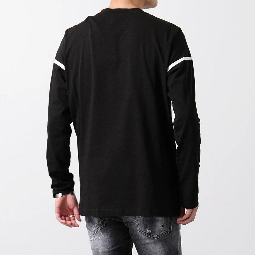 モンクレール カットソー メンズ Mモチーフ クルーネック ロンT 長袖Tシャツ ロゴ 8D00003 8390T