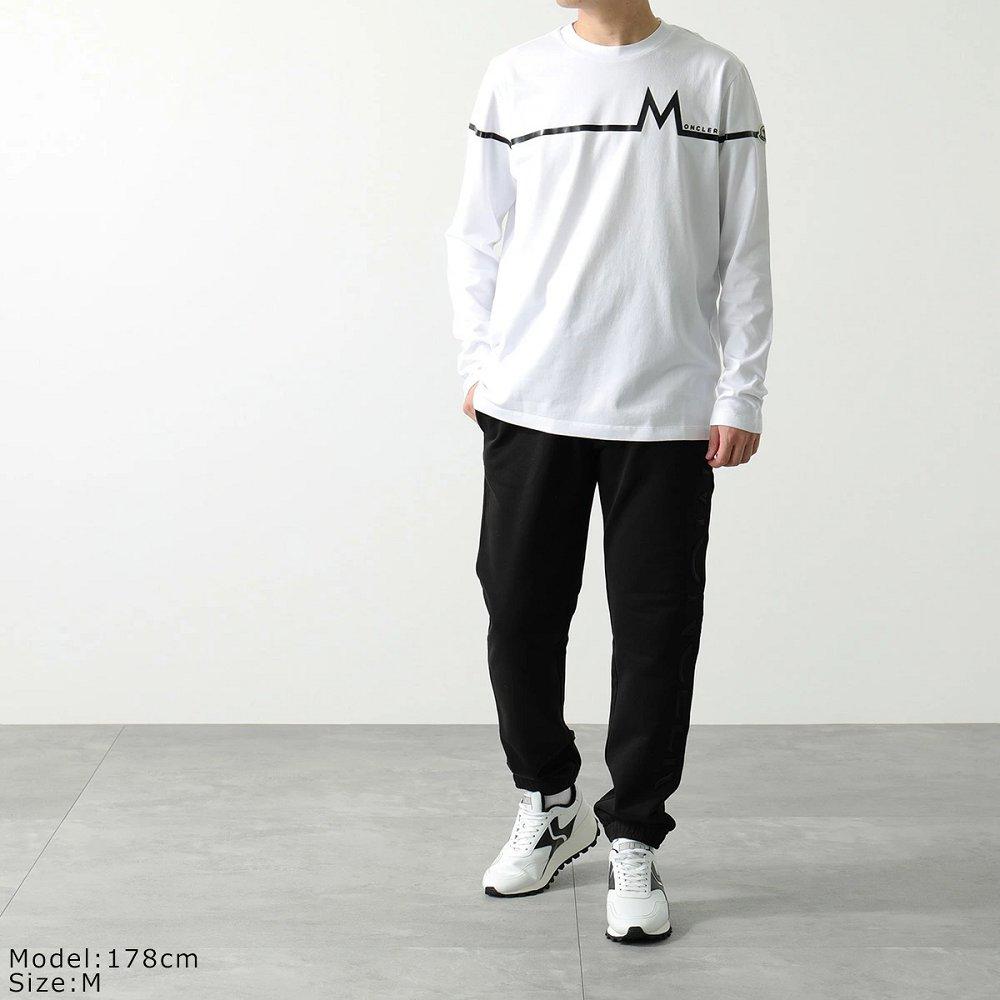 モンクレール カットソー メンズ Mモチーフ クルーネック ロンT 長袖Tシャツ ロゴ 8D00003 8390T