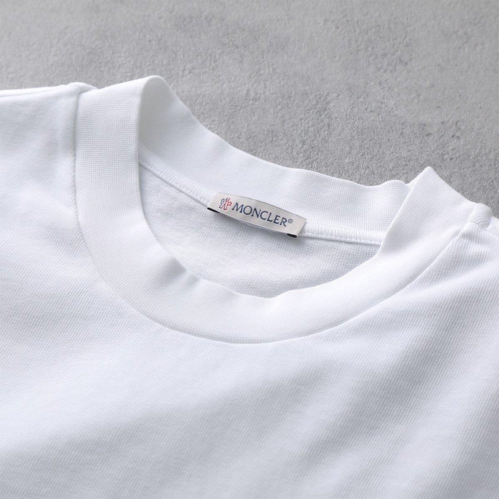 モンクレール 半袖 Tシャツ メンズ カットソー ロゴT 刺繍 胸ポケット コットン クルーネック 8C00005 899H5