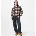 Louis Vuitton ダミエ カシミヤアンドウールブレンド フーディ 1AFXJV