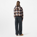 Louis Vuitton ダミエ カシミヤアンドウールブレンド フーディ 1AFXJV