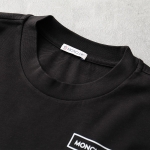 モンクレール ロングスリーブTシャツ メンズ コットン クルーネック レタリング ラバープリント ロゴ 8D00010 899T7 999