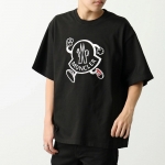 モンクレール 半袖 Tシャツ メンズ コットン ロゴ ロゴT クルーネック オーバーサイズ 8C00010 M2643