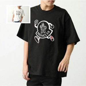 モンクレール 半袖 Tシャツ メンズ コットン ロゴ ロゴT クルーネック オーバーサイズ 8C00010 M2643