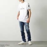 モンクレール グルノーブル Tシャツ メンズ コットン クルーネック カットソー ロゴ プリント 8C00060 829H8