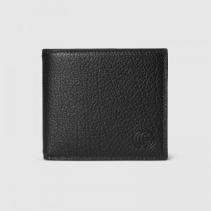  グッチ後払い メンズ ダブルG コイン 二つ折り財布 レザー 795316 AADD7 1000