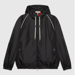 グッチ ナイロンサテンジャケット ブラック メンズ 692937 Z8A1Q 1043