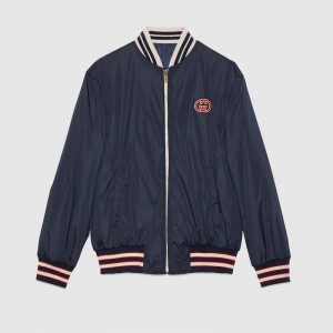 グッチ GG柄のリバーシブルナイロンキャンバスジャケット 770283 ZAPA0 4348