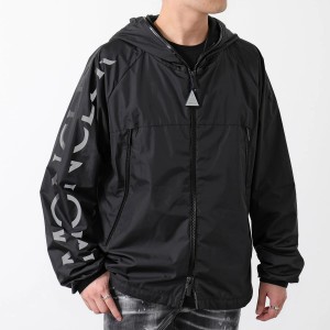 モンクレール レインジャケット メンズ ナイロン フロントジップ スリーブロゴ フード付き 撥水 1A00189 68352 999