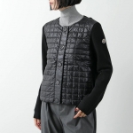 モンクレール カーディガン CARDIGAN レディース ジャケット ニット ナイロン パデット切替 9B00001 M1131