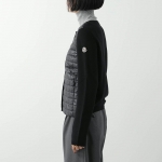 モンクレール カーディガン CARDIGAN レディース ジャケット ニット ナイロン パデット切替 9B00001 M1131