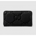  グッチ ラウンドファスナー長財布 ジャンボGG ジップウォレット ブラック 739482 AABY0 1000