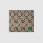  グッチ代引き GGスプリーム キャンバス 二つ折り財布 メンズ 768244 FACQC