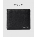  グッチ GUCCI メンズ ロゴ 二つ折りウォレット財布 771153 AABXM