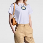 ルイヴィトン LVパッチTシャツ コットン 半袖 1AFPG0