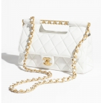 CHANEL トップハンドル フラップバッグ AS5428 B20556 10601