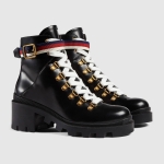 GUCCI グッチ シルヴィウェブラグソールレザーアンクルブーツ 481156 DKS30 1159