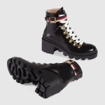 GUCCI グッチ シルヴィウェブラグソールレザーアンクルブーツ 481156 DKS30 1159