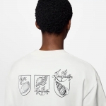 ルイヴィトン プリント ショートスリーブ コットン Tシャツ 白 1AFR51