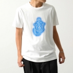 モンクレール コラボ Tシャツ メンズ スプレー ロゴ クルーネック コットン 8C00005 829JS