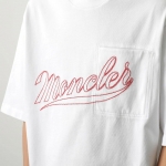 モンクレール 半袖 Tシャツ メンズ カットソー ロゴT 刺繍 胸ポケット コットン クルーネック 8C00005 899H5