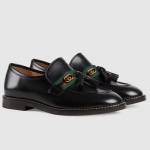 グッチ GUCCI ウェブ ストライプ付き キッズ ローファー 662190 1PKE0 1063